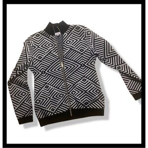 Alexander T Sweater with Gold Zipper